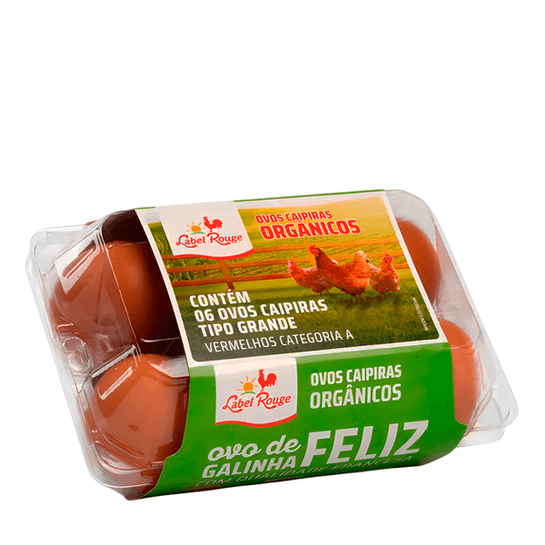 Ovos Vermelhos Orgânicos Caipira Rouge - 6 um