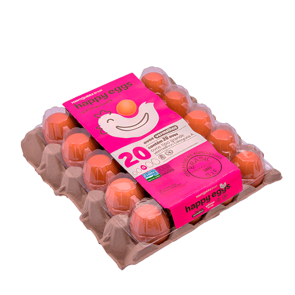 Ovos Vermelhos Mantiqueira Happy Eggs - 20 un