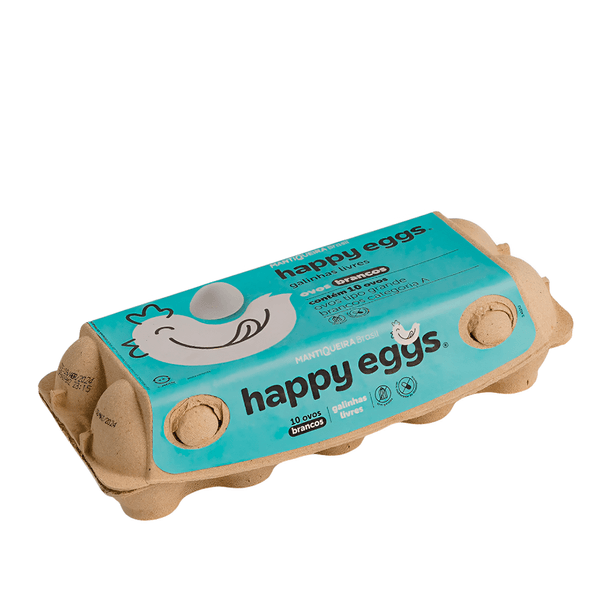 Ovos Mantiqueira Branco Happy Eggs Grande - 10