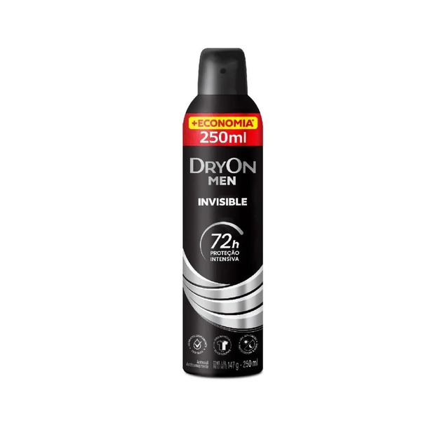 Desodorante Aerosol Men Invisible 72h Dryon - 250ml