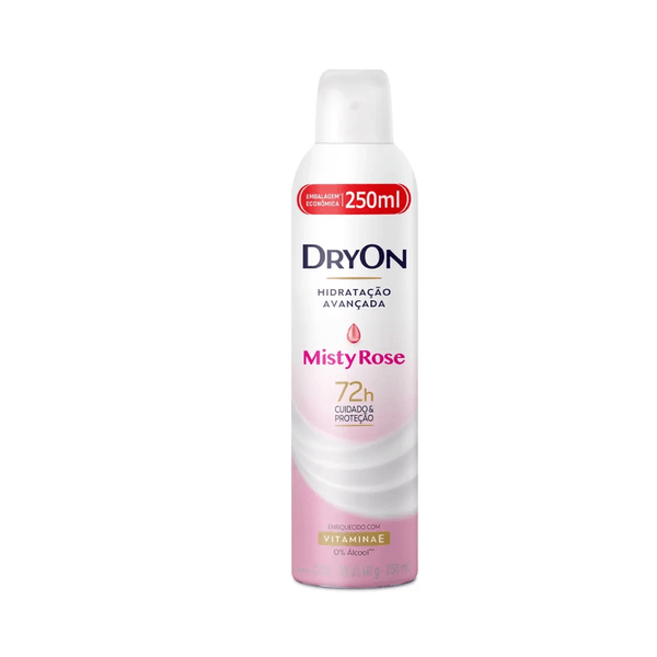 Desodorante Aerosol Misty 72h Rose Dryon - 250ml