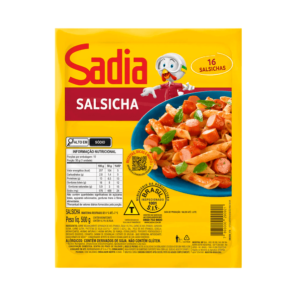 Salsicha Tradicional Sadia – 500g