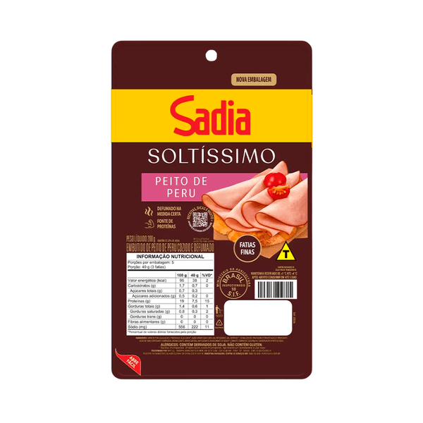 Peito de Peru Fatiado Soltíssimo Sadia – 200g