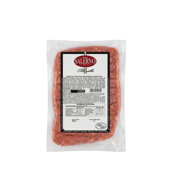 Linguiça Toscana com Pimenta Aperitivo Frigorífico Salerno – 500g