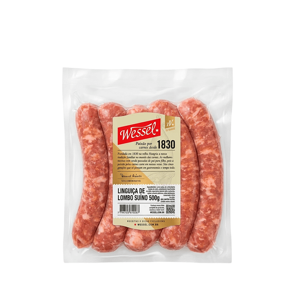 Linguiça de Lombo Suíno Wessel – 500g