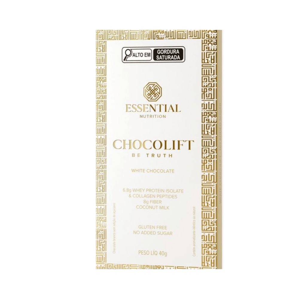 Chocolate Branco Sem Açúcar Be Truth Essential Nutrition - 40g