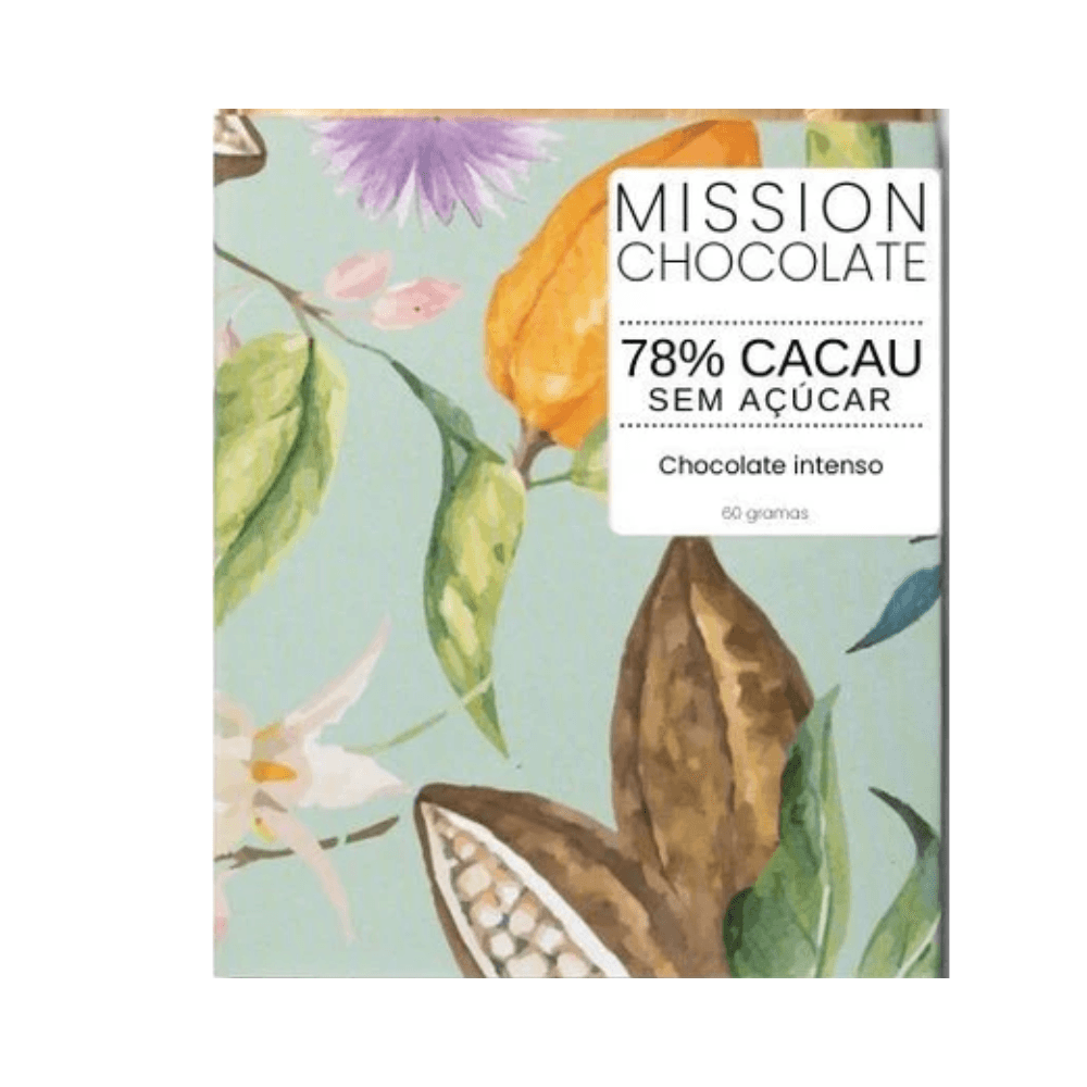 Chocolate 78% Sem Açúcar Mission - 60g