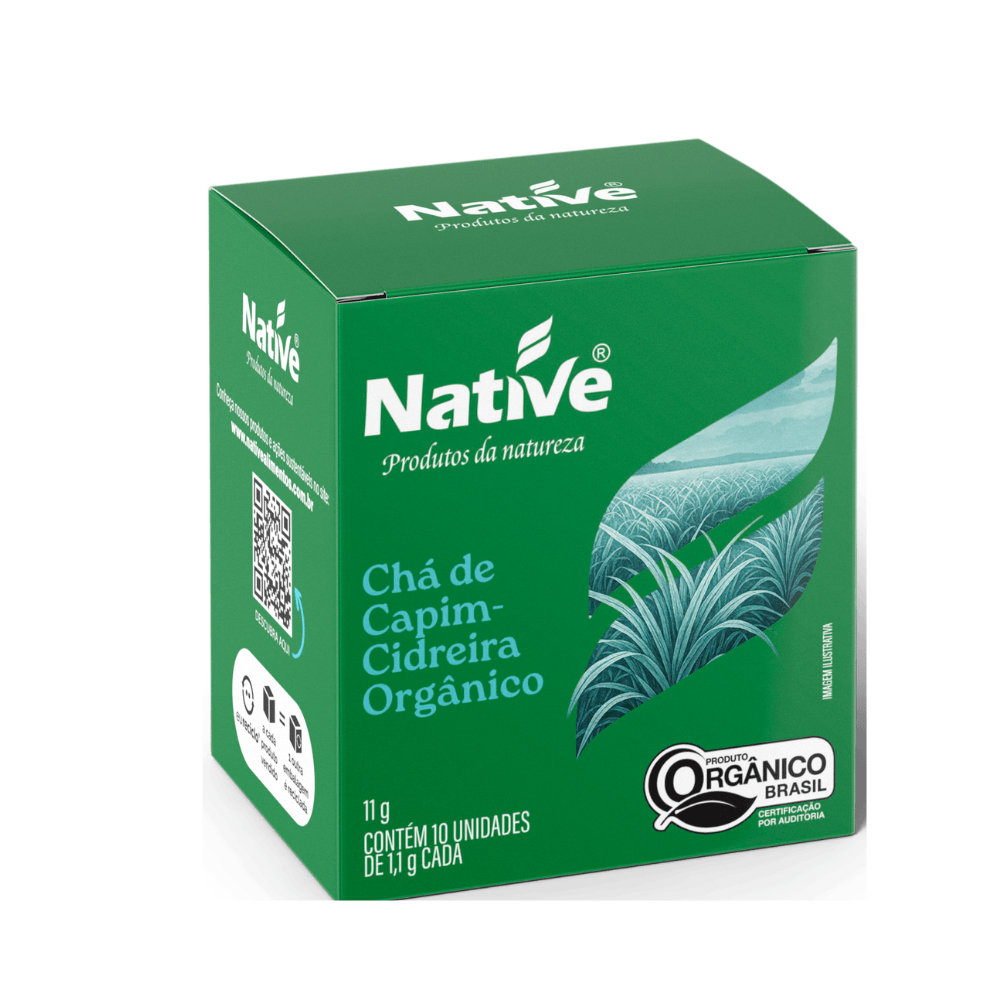 Chá Capim Cidreira Orgânico Native - 11g
