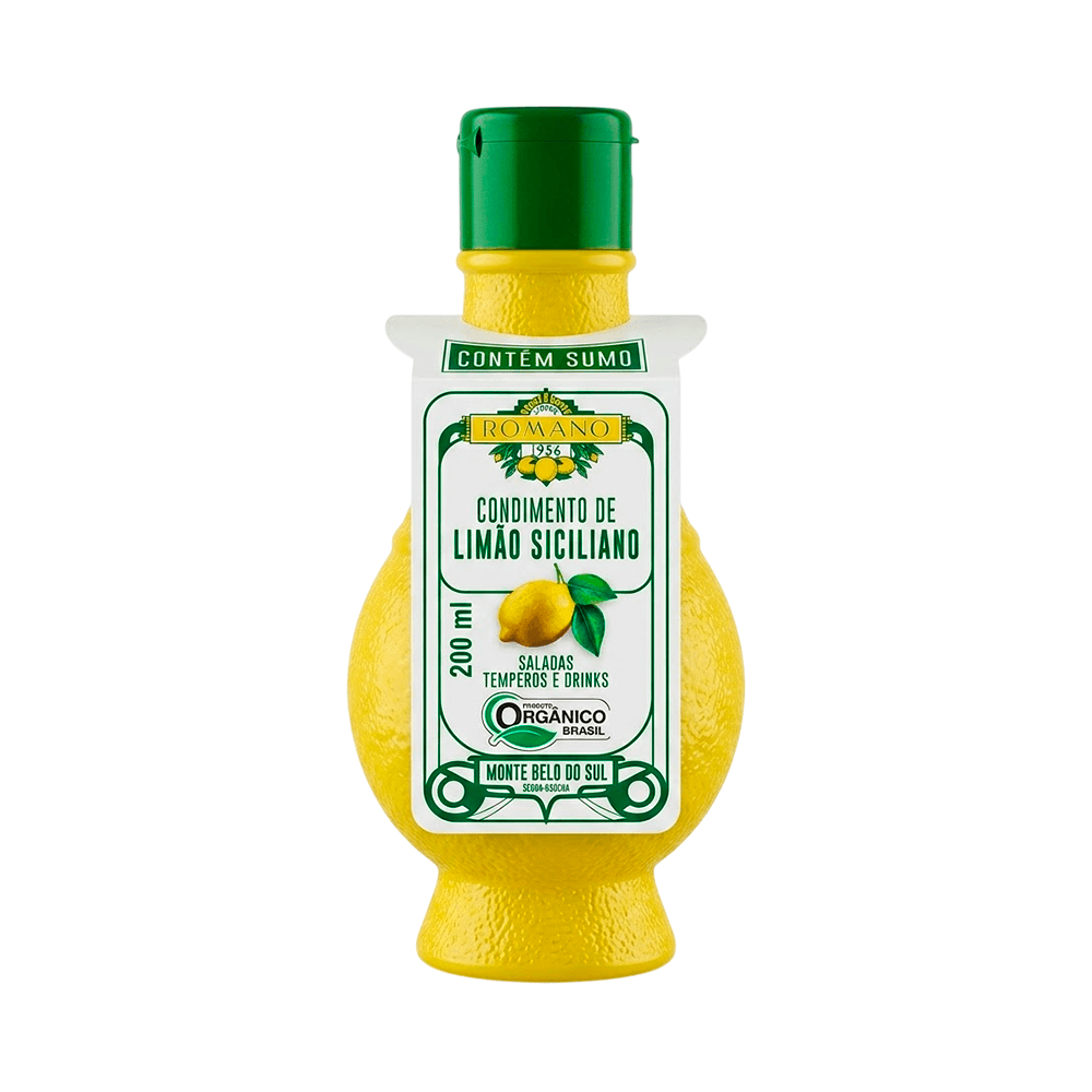 Condimento de Limão Siciliano Orgânico Romano – 200ml