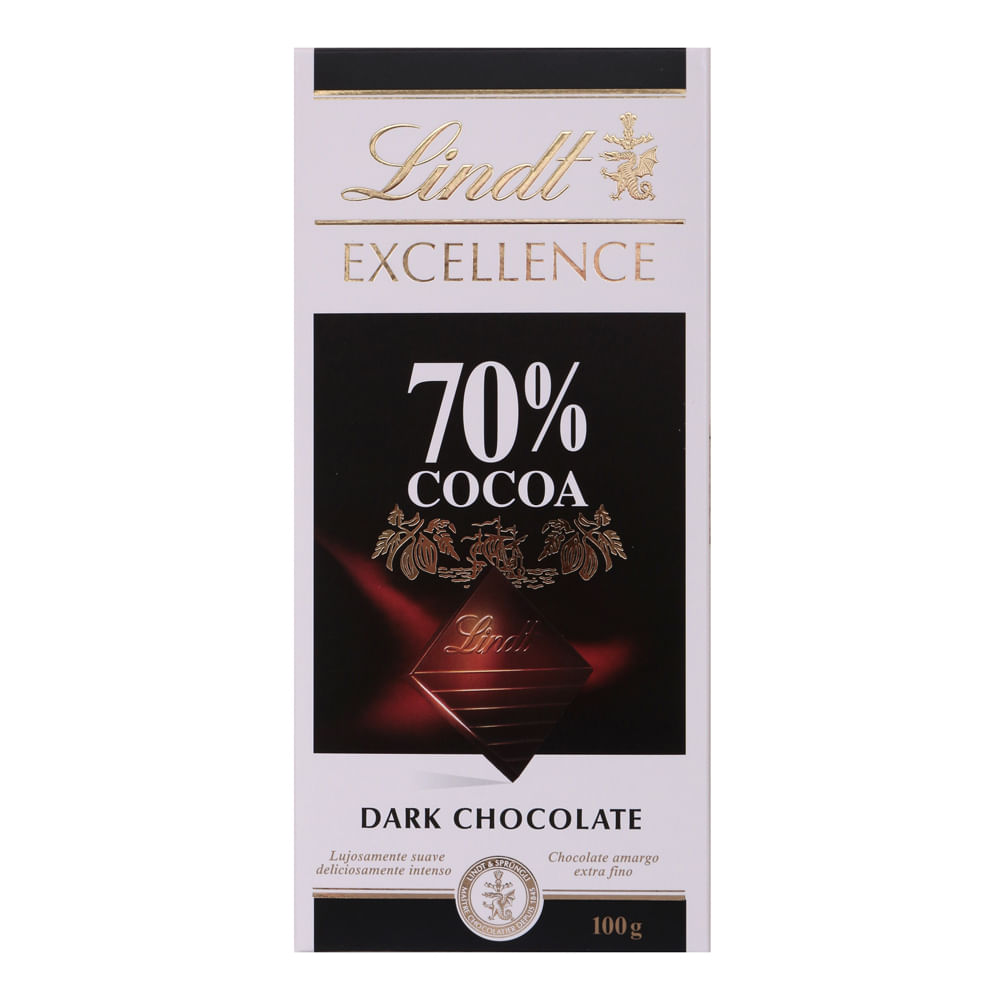 Chocolate 70 cacau Lindt Excellence 100g Casa Santa Luzia