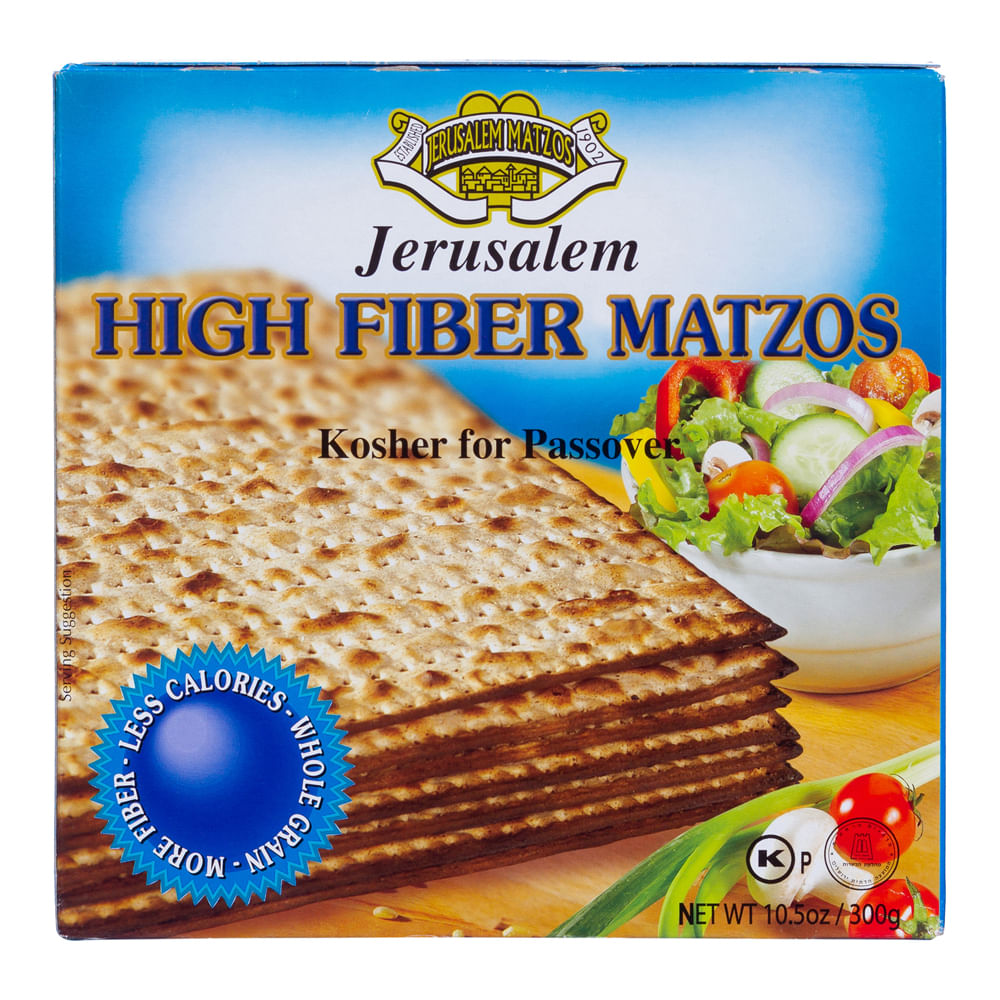 Pão Ázimo Fibra Light Jerusalém Matzos 300g - Casa Santa Luzia