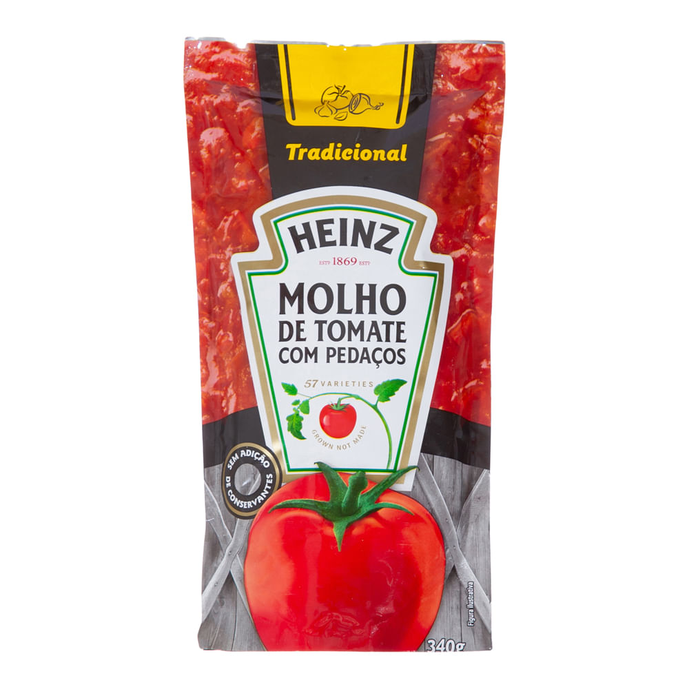 Sache De Molho De Tomate Molho De Tomate Heinz Tradicional Sache 340g - Casa Santa Luzia