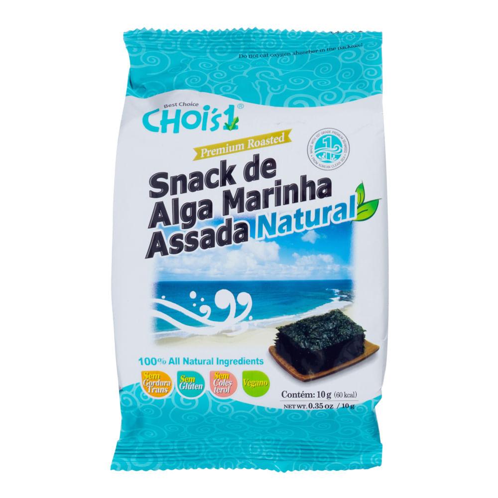 Snack De Alga Marinha Assada Natural Chois 10g Casa Santa Luzia 5300