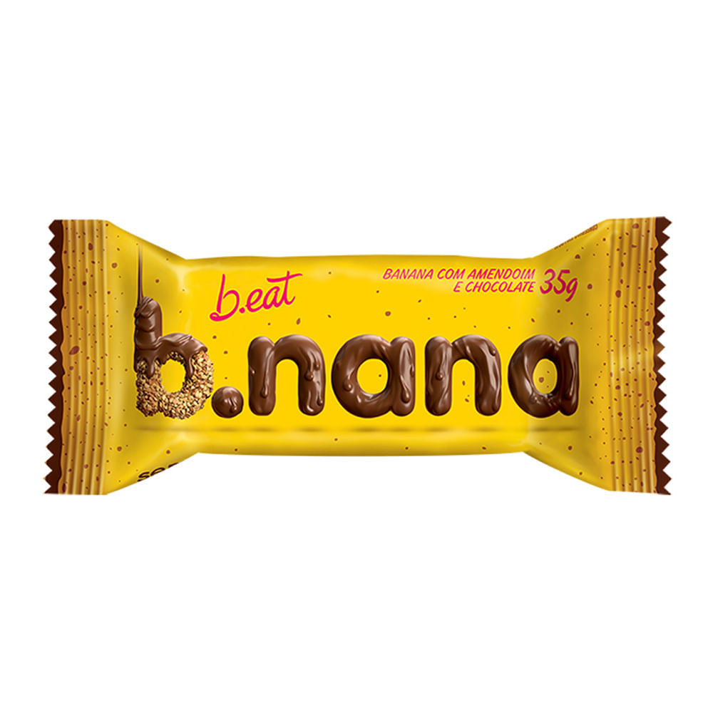 Barra B.eat Banana com Amendoim e Chocolate 35g - Casa Santa Luzia