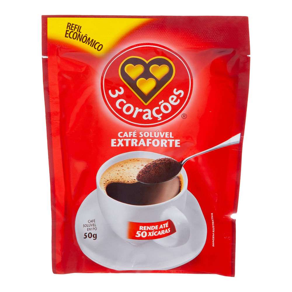 Café Extra Forte Solúvel 3 Corações