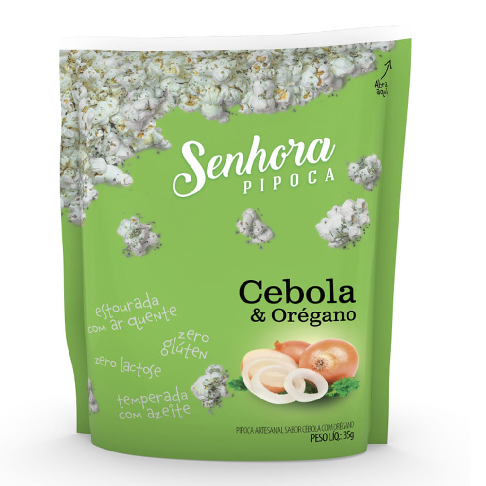 Pipoca Senhora Pipoca Cebola E Orégano 35g Casa Santa Luzia