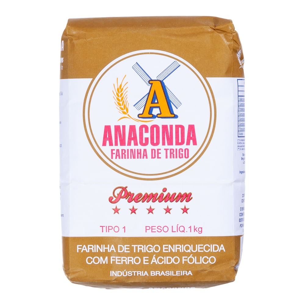 Farinha De Trigo Anaconda Premium 1kg Casa Santa Luzia