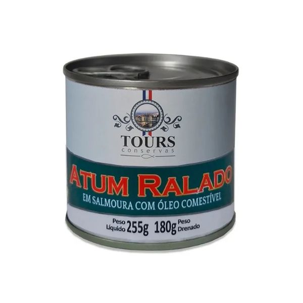 Atum Ralado em Salmoura com Óleo Comestível Tours 180g
