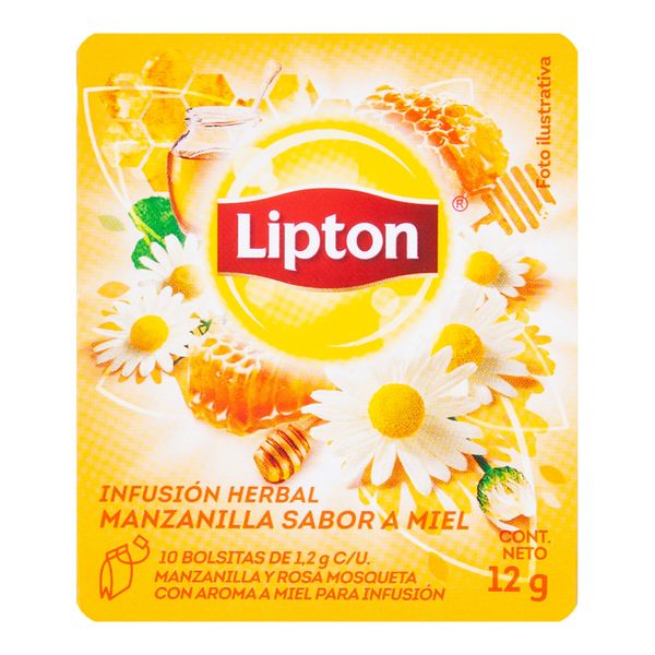 Chá de Camomila e Mel Lipton 12g