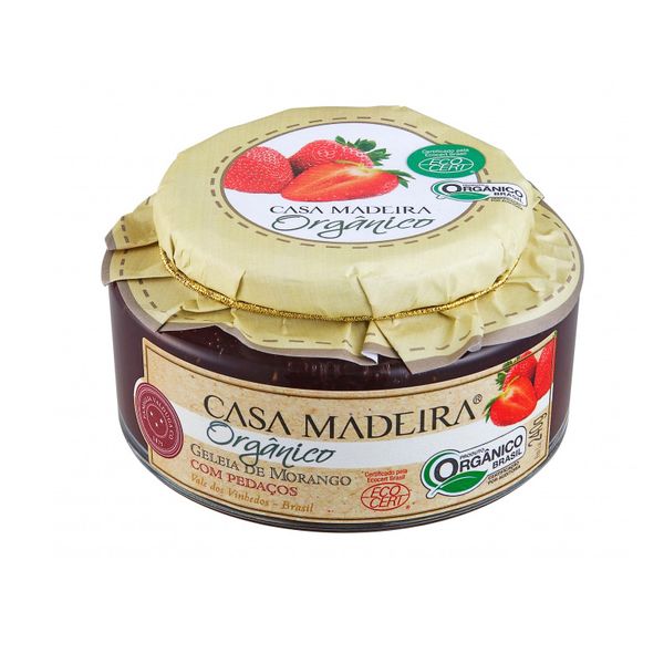 Geleia Orgânica de Morango Casa Madeira 240g