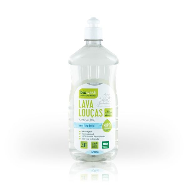 Lava Louça Sem Fragância Bio Wash 650ml
