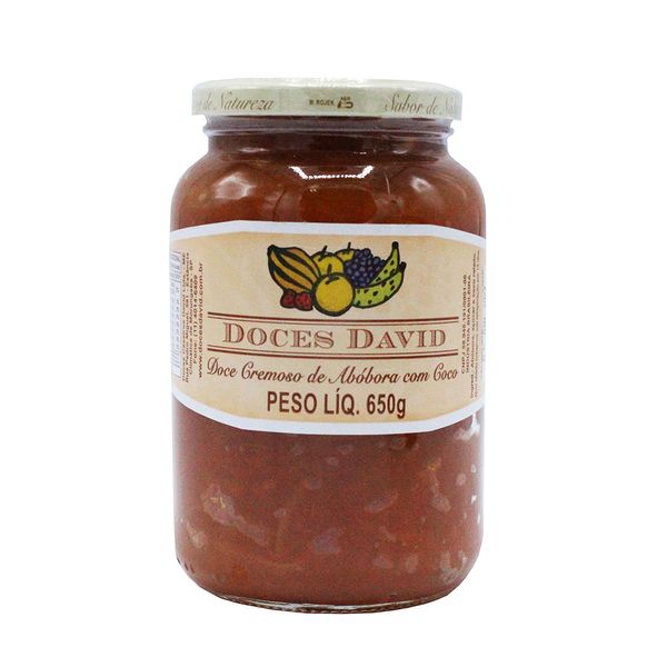 Doce de Abóbora com Coco Cremoso Doces David 650g