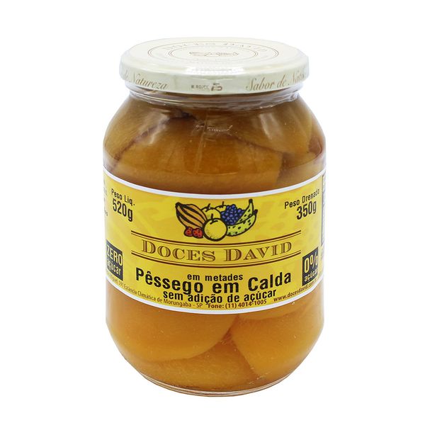 Pêssego em Calda Sem Açúcar Doces David 350g