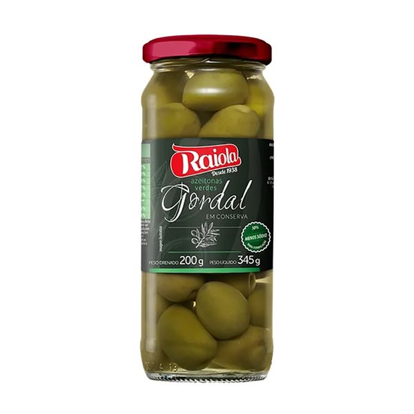 Azeitonas Verdes Gordal Raiola 345g