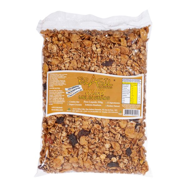 Granola Sabor Mel Brasil In Grãos 500g