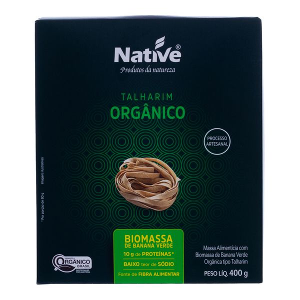 Macarrão Talharim Orgânico Biomassa Native 400g