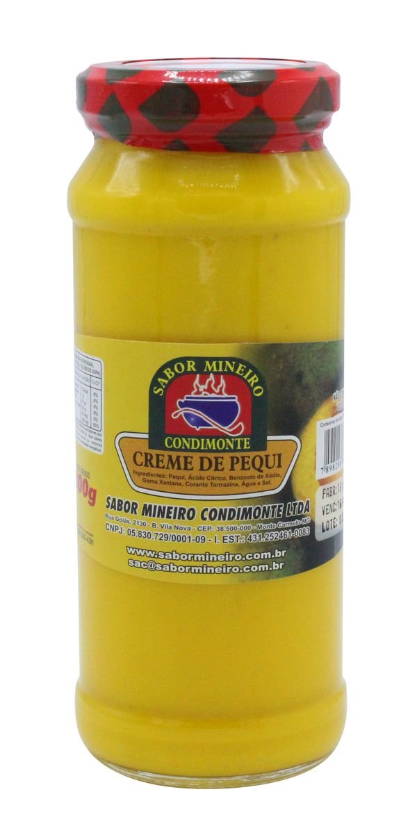 Creme de Pequi Sabor Mineiro Condimonte 300g