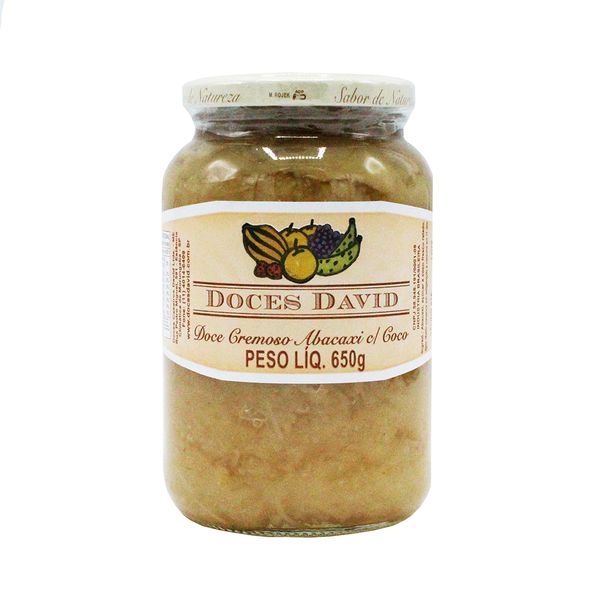 Doce de Abacaxi com Coco Cremoso Doces David 650g