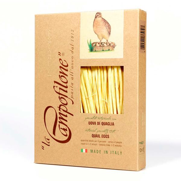 Macarrão Fettucine Com Ovo de Codorna Campofilone 200g