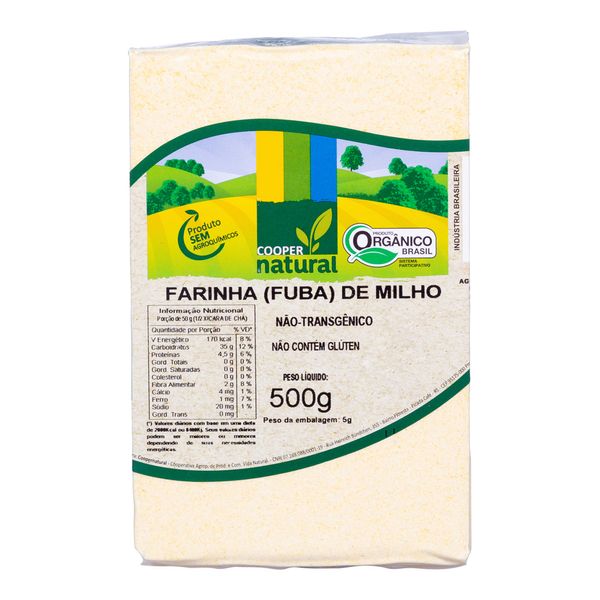 Farinha de Milho Orgânica Coopernatural 500g