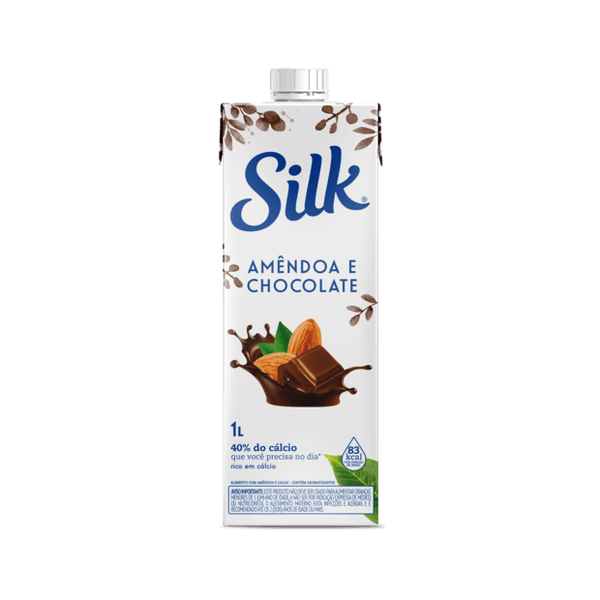 Bebida de Amêndoa com Cacau Silk 1L