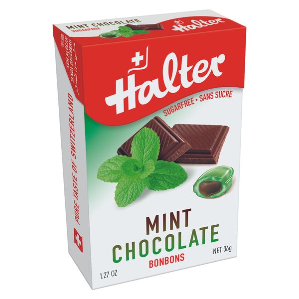 Bala Halter Sem Açúcar de Menta e Chocolate 40g