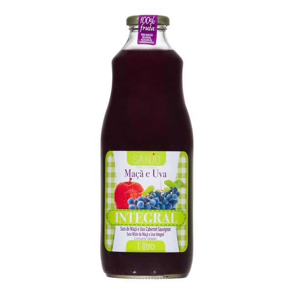 Suco Integral de Maçã e Uva Sanjo 1l