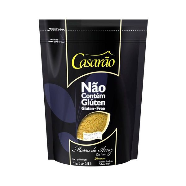 Macarrão de Arroz Curvi Sem Glúten Casarão 200g