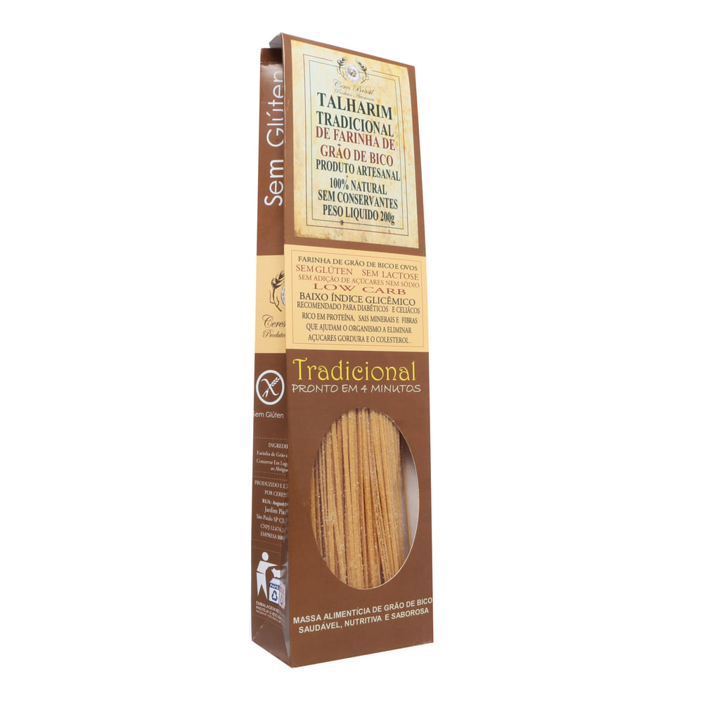 Massa Talharim de Farinha de Grão de Bico Tradicional Ceres 200g