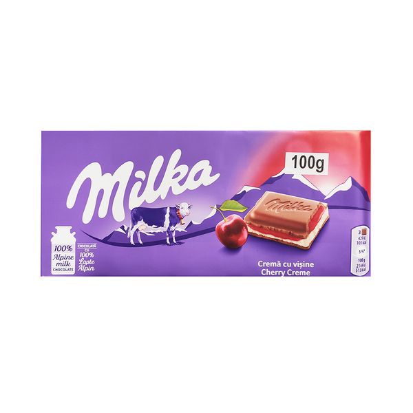 Chocolate com Creme de Cereja Milka 100g
