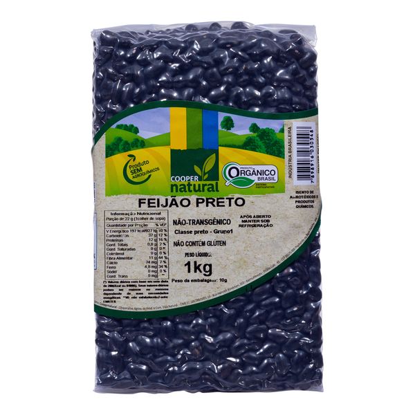 Feijão Preto Orgânico Coopernatural 1kg