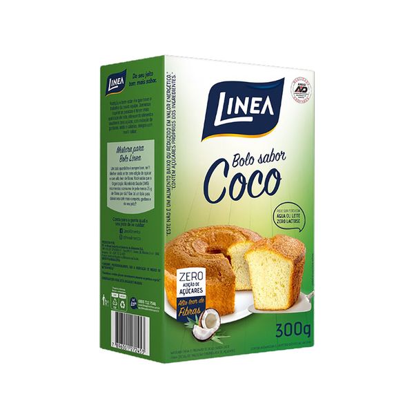 Mistura para Bolo Sabor Coco Zero Açúcar Linea 300g