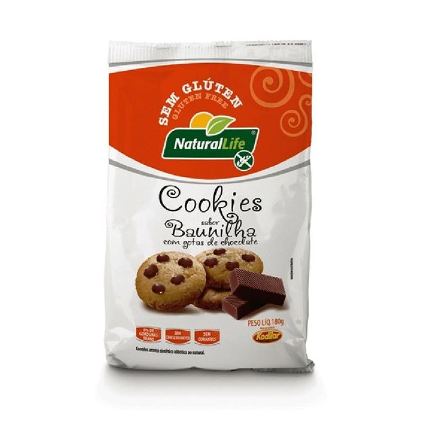 Cookie de Baunilha com Gotas de Chocolate Sem Glúten Natural Life 180g