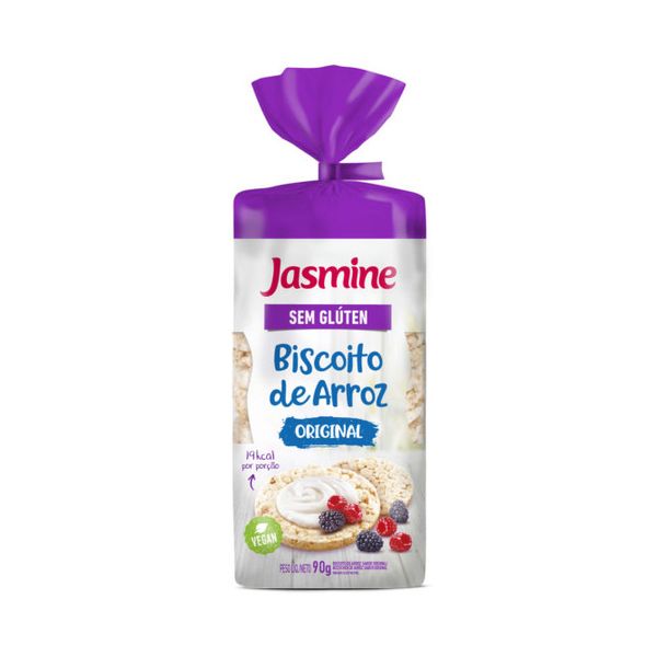 Biscoito de Arroz Original Sem Glúten Jasmine 90g