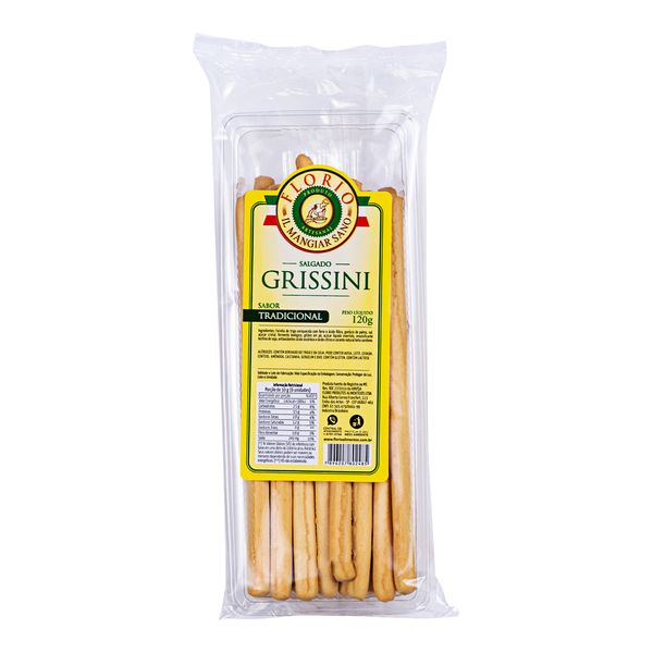 Salgado Grissini Sabor Tradicional Florio Il Mangiar Sano 120g