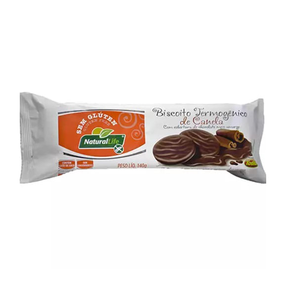Biscoito Funcional de Mel com Cobertura de Chocolate Natural Life 140g