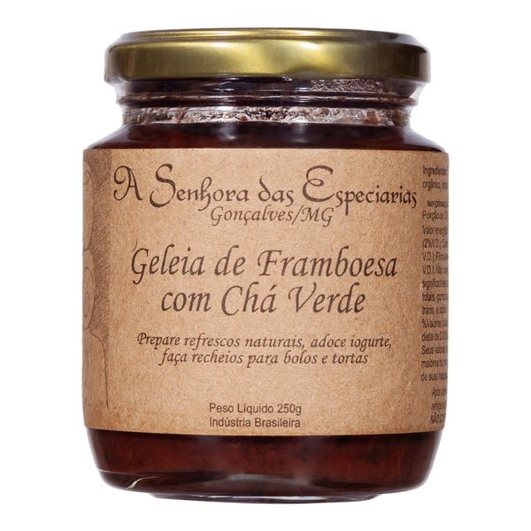 Geleia de Framboesa com Chá Verde Senhora das Especiarias 260g
