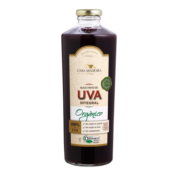 Suco de Uva Orgânico Casa Madeira 1L