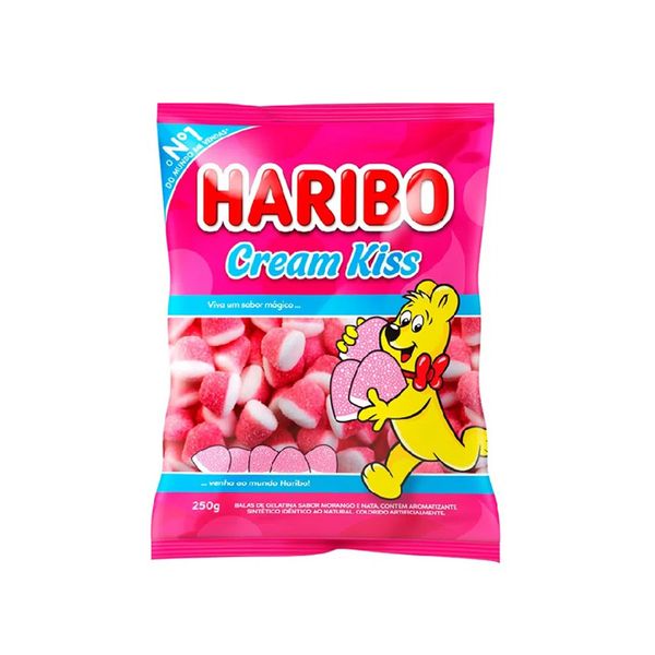 Balas de Gelatina Cream Kiss Haribo 100g