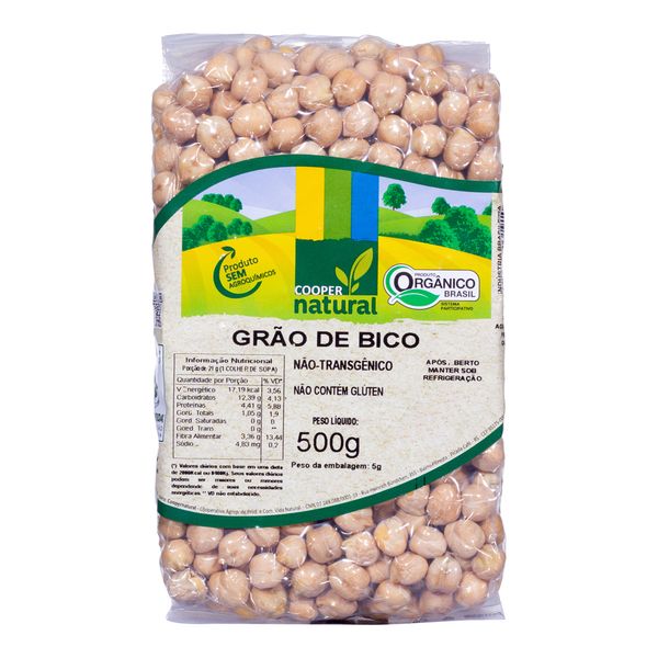 Grão de Bico Orgânico Coopernatural 500g